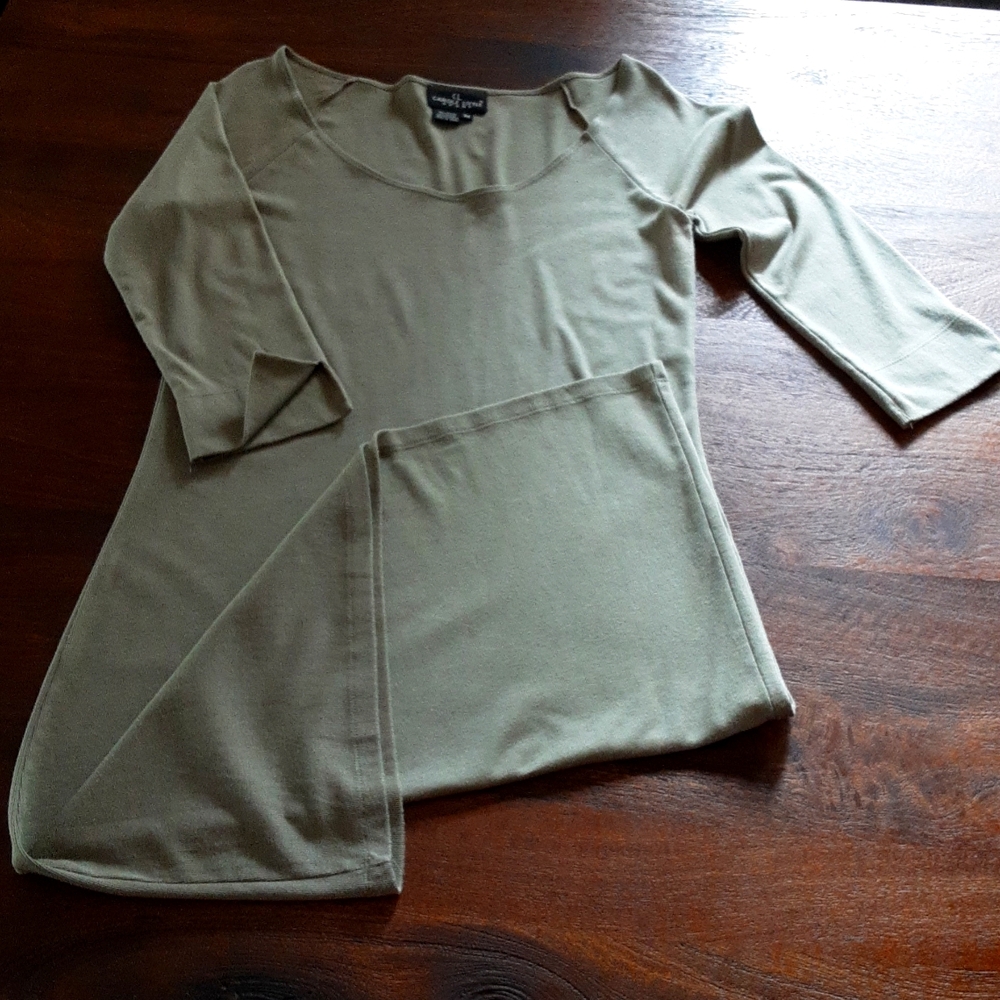 CL Olive Green 3/4 Sleeve Dress